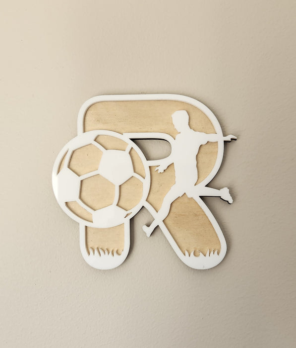 SOCCER WOODEN AND ACRYLIC LETTERS