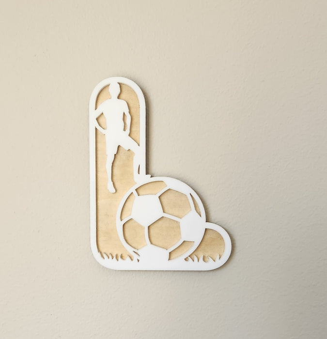 SOCCER WOODEN AND ACRYLIC LETTERS