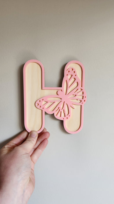 BUTTERFLY WOODEN AND ACRYLIC LETTERS