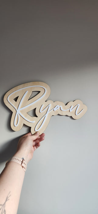 LAYERED NAME PLAQUE