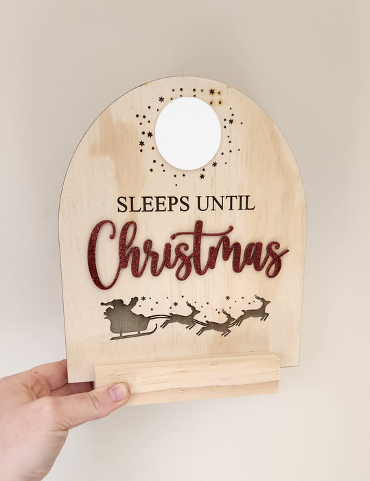 FREE STANDING CHRISTMAS COUNTDOWN SIGN