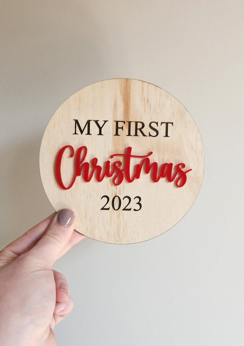 MY FIRST CHRISTMAS PLAQUE