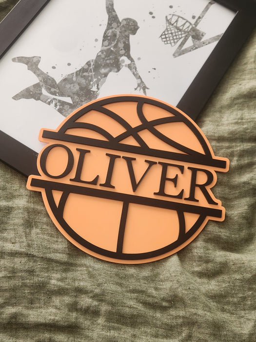 BASKETBALL NAME PLAQUE