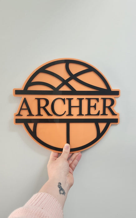 BASKETBALL NAME PLAQUE