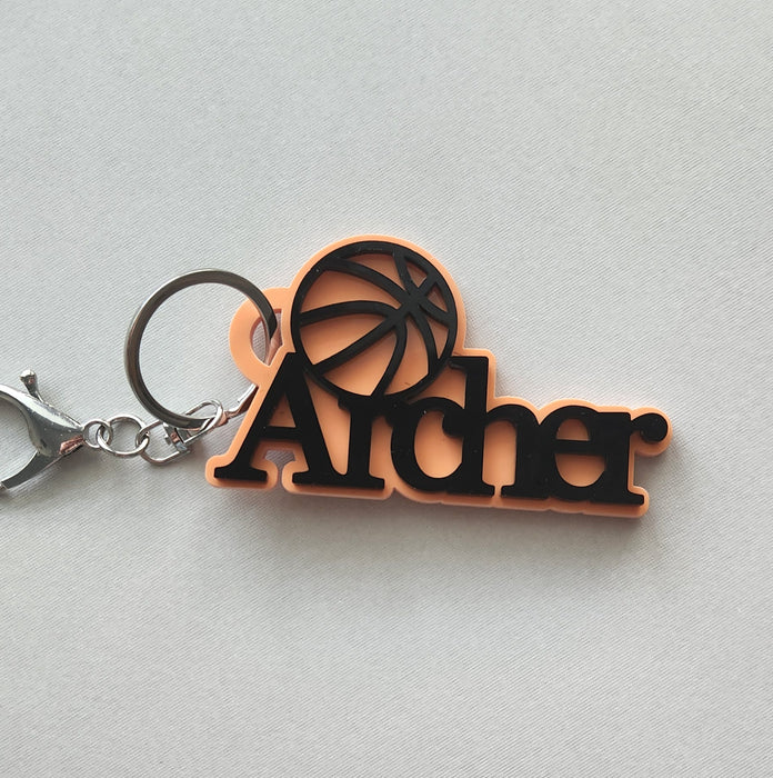 MADE BY ZANE - BASKETBALL KEYCHAIN