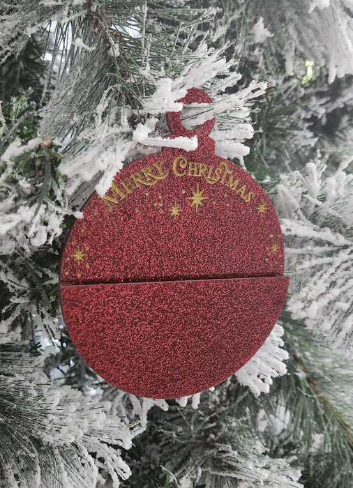 ACRYLIC CHRISTMAS GIFT CARD ORNAMENT HOLDER