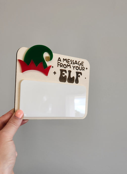 ELF OR SANTA MESSAGE SIGN