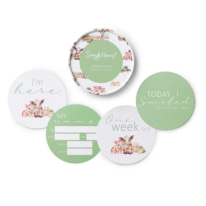 FARM & MINT REVERSIBLE MILESTONE CARDS