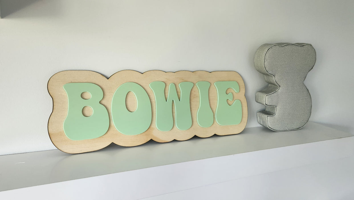 LAYERED NAME PLAQUE