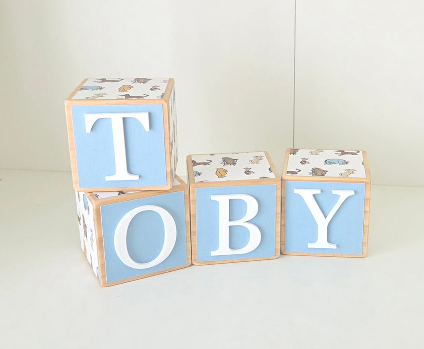 BEAR & FRIENDS WOODEN BLOCKS 7CM