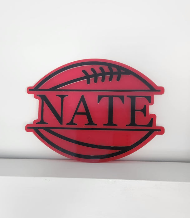 AFL BALL NAME PLAQUE