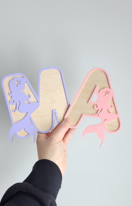 MERMAID WOODEN AND ACRYLIC LETTERS