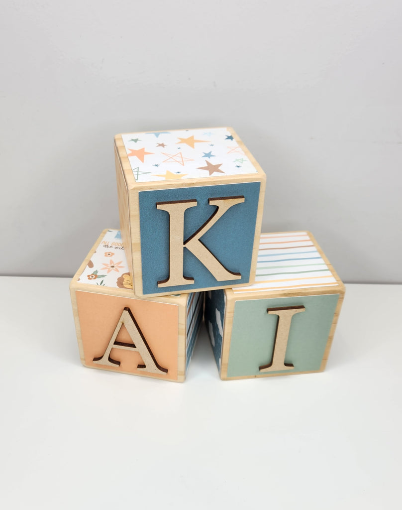 BOHO BABY WOODEN BLOCKS 7CM