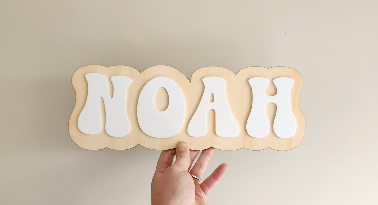 LAYERED NAME PLAQUE