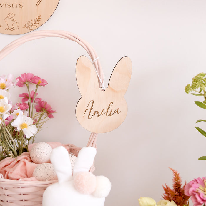 EASTER BUNNY ENGRAVED NAME TAG